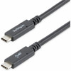 StarTech.com 6 ft (1.8m) USB C to USB C Cable, 5A 100W PD 3.0, Certified Works With Chromebook, USB-IF Certified, M/M, USB 3.0 (5Gbps) - 6ft USB C to USB C cable - USB-IF Certified - Certified Works With Chromebook - USB 3.2 Gen 1 (5Gbps, 100W, PD 3.