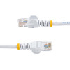 StarTech.com 6 ft White Snagless Cat5e UTP Patch Cable - Make Fast Ethernet network connections using this high quality Cat5e Cable, with Power-over-Ethernet capability - 6ft Cat5e Patch Cable - 6ft Cat 5e patch cable - 6ft Cat5e Patch Cord - 6ft RJ4