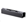StarTech.com 2U Horizontal Finger Duct Rack Cable Management Panel with Cover - Organize cables in your server rack or cabinet with a horizontal, covered cable duct - 2U Finger Duct Rack Cable Management Panel with Cover - Server Rack Cable Duct - Ca