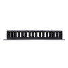 StarTech.com 2U Horizontal Finger Duct Rack Cable Management Panel with Cover - Organize cables in your server rack or cabinet with a horizontal, covered cable duct - 2U Finger Duct Rack Cable Management Panel with Cover - Server Rack Cable Duct - Ca