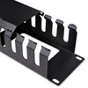 StarTech.com 2U Horizontal Finger Duct Rack Cable Management Panel with Cover - Organize cables in your server rack or cabinet with a horizontal, covered cable duct - 2U Finger Duct Rack Cable Management Panel with Cover - Server Rack Cable Duct - Ca