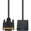 DVI-D Single Link (18+1 pin) Male to VGA Female Black Active Adapter For Resolution Up to 1920x1200 (WUXGA) - 100% compatible and guaranteed to work