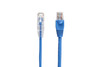 Black Box Slim-Net Cat.6a UTP Patch Network Cable - 1 ft Category 6a Network Cable for Patch Panel, Wallplate, Network Device - First End: 1 x RJ-45 Network - Male - Second End: 1 x RJ-45 Network - Male - 10 Gbit/s - Patch Cable - Gold Plated Contact