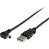 StarTech.com 6 ft Mini USB Cable - A to Right Angle Mini B - Connect your Mini USB devices, with the cable out of the way - 6ft Mini USB Cable - 6 ft A to Mini B Cable - 6' USB 2.0 Mini USB Cable - USB to Mini USB Cable - Mini USB Cord - Right Angle 