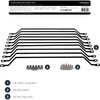 StarTech.com Horizontal Cable Lacing Bars with 4 in. Offset for Racks - Horizontal Cable Manager - 10 Pack - Route your cables on these horizontal cable managers to reduce cable tension in your rack - Rack horizontal cable management - Network cable 