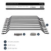 StarTech.com Horizontal Cable Lacing Bars with 4 in. Offset for Racks - Horizontal Cable Manager - 10 Pack - Route your cables on these horizontal cable managers to reduce cable tension in your rack - Rack horizontal cable management - Network cable 