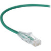 Black Box Slim-Net Cat.6a UTP Patch Network Cable - 7 ft Category 6a Network Cable for Patch Panel, Wallplate, Network Device - First End: 1 x RJ-45 Network - Male - Second End: 1 x RJ-45 Network - Male - 10 Gbit/s - Patch Cable - Gold Plated Contact