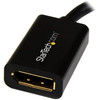StarTech.com Mini DisplayPort to DisplayPort Adapter, 4K x 2K Video, Ultra HD Mini DP to DP Converter, mDP to DP 1.2 Adapter, Male/Female - Mini DisplayPort to DisplayPort adapter converter; 4K x 2K video (3840x2400p 60Hz); mDP 1.2/21.6 Gbps/HBR2/8Ch
