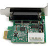 StarTech.com 4-port PCI Express RS232 Serial Adapter Card - PCIe Serial DB9 Controller Card 16950 UART - Low Profile - Windows/Linux - 4 port PCI Express RS232 serial controller card w/16950 UART/ASIX AX99100 - Bi-directional speeds 921.6Kbps/port | 