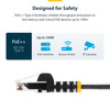 StarTech.com 6 ft CAT6 Cable - Slim CAT6 Patch Cord - Blue - Snagless RJ45 Connectors - Gigabit Ethernet Cable - 28 AWG - LSZH (N6PAT6BLS) - Slim CAT6 cable is 36% thinner than a standard CAT 6 network cable - Patch cable is tested to comply with Cat