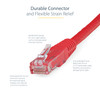 StarTech.com 5ft CAT6 Ethernet Cable - Red Molded Gigabit - 100W PoE UTP 650MHz - Category 6 Patch Cord UL Certified Wiring/TIA - 5ft Red CAT6 Ethernet cable delivers Multi Gigabit 1/2.5/5Gbps & 10Gbps up to 160ft - 650MHz - Fluke tested to ANSI/TIA-