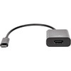 Rocstor Premium USB-C to HDMI Adapter M/F - 6" - 4K 60Hz - 6" HDMI/USB AV/Data Transfer Cable for Projector, Chromebook, TV, Monitor, Notebook, MacBook, MacBook Pro, HDTV - First End: 1 x USB Type C - Male - Second End: 1 x HDMI Digital Audio/Video -