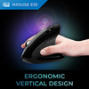 Adesso iMouse E10 2.4 GHz RF Wireless Vertical Ergonomic Mouse - Optical - Wireless - 30 ft - Radio Frequency - 2.40 GHz - Black - USB - 1600 dpi - Scroll Wheel - 6 Button(s) - Right-handed