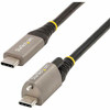 StarTech.com 3ft 1m Top Single Screw Locking USB C Cable 10Gbps, USB 3.1 Type-C Cable, 5A/100W PD, DP Alt Mode, USB-C to C Cord - 3.3ft/1m USB-C to C Top Screw Locking cable; USB 3.2 Gen 2/10Gbps; up to 100W (5A) PD 3.0; DP 1.4 Alt mode; 8K 30Hz - Du