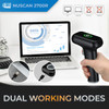 Adesso NuScan 2700R 2D Wireless Barcode Scanner with Charging Cradle - Wireless Connectivity - 120 scan/s - 1D, 2D - CMOS - , Radio Frequency - USB - Black - IP54 - Warehouse, Library, Healthcare, Retail, Logistics