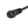 StarTech.com 10ft (3m) Computer Power Cord, Right Angle NEMA 5-15P to C13, 10A 125V, 18AWG, Replacement AC Power Cord, Monitor Power Cable - 10ft (3m) 18AWG flexible computer power cord w/ NEMA 5-15P and IEC 60320 C13 connectors; Rated for 125V 10A; 
