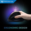 Adesso iMouse E30 - 2.4 GHz Wireless Vertical Programmable Mouse - Optical - Wireless - Radio Frequency - 2.40 GHz - Black - USB - 2400 dpi - Scroll Wheel - 6 Button(s) - Right-handed