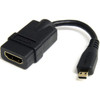 StarTech.com Micro HDMI to HDMI Adapter Dongle, 4K High Speed Micro HDMI to HDMI Converter, Micro HDMI Type-D Device to HDMI TV/Display - 5in Micro HDMI to HDMI Adapter dongle; 4K video (3840x2160p 30Hz)/Full HD (1080p 120Hz)/8Ch Audio | HDMI 1.4b - 