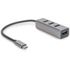 Rocstor Premium Portable 4 Port Aluminum Hub - USB-C to 4x USB-A Hub - USB 3.0 Hub - Bus Powered - USB C to USB Type-A Hub - USB Type C - External - USB-C 3.1 to 4 USB Type-A 3.0 Port(s) USB-A - For MacBook©, MacBook Air©, MacBook Pro©, Chromebook?, 