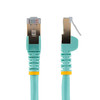 StarTech.com 7ft CAT6a Ethernet Cable - 10 Gigabit Category 6a Shielded Snagless 100W PoE Patch Cord - 10GbE Aqua UL Certified Wiring/TIA - CAT6a Ethernet Cable delivers 10 Gigabit connection free of noise & EMI/RFI interference - Tested to comply w/