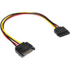 Rocstor Premium 12in 15 Pin SATA Power Extension Cable - 12in - SATA Cable 15 Pin SATA Power - 1 ft SATA Data Transfer Cable for Motherboard, Hard Drive - First End: 15-pin Serial ATA - Second End: 15-pin SATA - Extension Cable - 1
