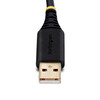 StarTech.com 10ft (3m) USB to Null Modem Serial Adapter Cable, COM Retention, FTDI, RS232, Changeable DB9 Screws/Nuts, Windows/macOS/Linux - Add a DB9 RS-232 null modem serial port to a desktop/laptop using a USB-A port; Changeable DB9 Screws/Nuts; S