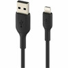 Belkin BoostCharge Lightning to USB-A Cable (15cm / 6in, Black) - 5.91" Lightning/USB Data Transfer Cable - First End: Lightning - Second End: USB Type A - MFI - Black
