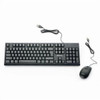 Verbatim Wired Keyboard and Mouse - USB Cable Keyboard - USB Mouse - 1000 dpi - Multimedia Hot Key(s) - Symmetrical - Compatible with Linux, Windows, ChromeOS, Mac, PC, Mac OS
