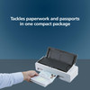 Fujitsu fi-800R Ultra-Compact, Color Duplex Document Scanner with Dual Auto Document Feeders (ADF) - 24-bit Color - 8-bit Grayscale - 40 ppm (Mono) - 40 ppm (Color) - Duplex Scanning - USB