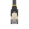 StarTech.com 30ft CAT6a Ethernet Cable - 10 Gigabit Category 6a Shielded Snagless 100W PoE Patch Cord - 10Gb Black UL Certified Wiring/TIA - CAT6a Ethernet Cable delivers 10 Gigabit connection free of noise & EMI/RFI interference - Tested to comply w