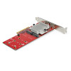 StarTech.com Dual M.2 PCIe SSD Adapter Card - x8 / x16 Dual NVMe or AHCI M.2 SSD to PCI Express 3.0 - M.2 NGFF PCIe (m-key) Compatible - Dual M.2 PCIe SSD adapter to install 2 PCI Express M-Key SSD (NVMe/AHCI) in computer - Use M.2 NGFF SSDs individu