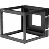 StarTech.com 4-Post 8U Hinged Wall-Mount Network Rack, 19" Open Frame Server Rack, Wall Mount Data Rack for IT Computer Equipment, TAA~ - 8U Open Frame Wall Mount Server Rack - Network rack with 19.8inch mounting depth offers a hinged design for easy