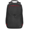 Lenovo Essential Plus Carrying Case Rugged (Backpack) for 15.6" Notebook - Black - Weather Resistant, Wear Resistant - Ballistic Nylon, Polyethylene Terephthalate (PET), Polyester Body - Hand Grip, Shoulder Strap, Handle, Carrying Strap