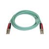 StarTech.com 2m (6ft) LC/UPC to LC/UPC OM4 Multimode Fiber Optic Cable, 50/125µm LOMMF/VCSEL Zipcord Fiber, 100G, LSZH Fiber Patch Cord - 2m (6.6ft) OM4 Multimode LC/LC-UPC Fiber Cable; 1/10/40/100 Gbps Full Duplex; 50/125µm Core w/ Aramid Sheath; Ba