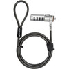 Rocstor Rocbolt R22 Cable Lock - Resettable - 4-digit - Combination Lock - Carbon Steel, Galvanized Steel, Zinc Alloy, Nickel - 6 ft - For Notebook, Desktop Computer, Monitor, Docking Station