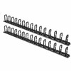 Rocstor Vertical Cable Organizer with D-Ring Hooks - 0U - 6 ft. - Vertical Cable Manager - Black - 2 - 2" Length - 40U Rack Height - Steel