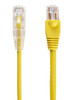 Black Box Slim-Net Cat.6a UTP Patch Network Cable - 1 ft Category 6a Network Cable for Patch Panel, Wallplate, Network Device - First End: 1 x RJ-45 Network - Male - Second End: 1 x RJ-45 Network - Male - 10 Gbit/s - Patch Cable - Gold Plated Contact