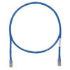 PANDUIT Cat.6 UTP Patch Cable - RJ-45 Male Network - RJ-45 Male Network - 7ft - Blue, Clear