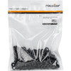 Rocstor Screw - Rocstor Rack Screws - 50 Pack - Black - 12 mm M6 Screws - M6 Nuts - 50 Sets of Cabinet Mounting Screws and Cage Nuts - To Install rack-mountable devices/hardware securely with Rocstor heavy-duty cabinet mounting screws and rack nuts -