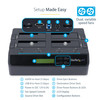 StarTech.com 4-Bay Hard Drive Duplicator and Eraser, External HDD/SSD Cloner / Copier / Wiper Tool, USB 3.0/eSATA to SATA Docking Station - 4-Bay external hard drive duplicator; Standalone drive cloner / copier, eraser / wiper, or docking station; 4.
