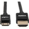 Rocstor Premium 6ft Slim High-Speed HDMI Cable with Ethernet - HDMI to HDMI Mini M/M - HDMI for Audio/Video Device HDMI M/M High Speed Flat Cable - 6 ft HDMI A/V Cable for Audio/Video Device, Network Device - First End: HDMI Type A Digital Audio/Vide