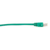 Black Box Connect Cat.6 UTP Patch Network Cable - 2 ft Category 6 Network Cable for Network Device - First End: 1 x RJ-45 Network - Male - Second End: 1 x RJ-45 Network - Male - 1 Gbit/s - Patch Cable - Gold Plated Contact - CM - 26 AWG - Green
