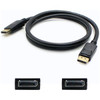 AddOn DisplayPort Audio/Video Cable - 1.50 ft DisplayPort A/V Cable for Audio/Video Device - First End: 1 x DisplayPort 1.2 Digital Audio/Video - Male - Second End: 1 x DisplayPort 1.2 Digital Audio/Video - Male - Supports up to 3840 x 2160 - Black -