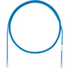 Panduit Cat.6a UTP Patch Network Cable - 1 ft Category 6a Network Cable for Network Device - First End: 1 x RJ-45 Network - Male - Second End: 1 x RJ-45 Network - Male - Patch Cable - 28 AWG - Blue - 1