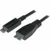 StarTech.com 0.5m USB C to Micro USB Cable - M/M - USB 3.1 Cable (10Gbps) - USB 3.1 Type C to Micro USB Type B Cable - Connect USB Micro-B devices to your USB Type-C host with reduced clutter - Charge or sync older Micro USB 3.2 Gen 1 mobile devices 