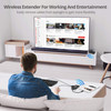 SIIG Wireless USB-C Video Hub Extender 1080p - 32Ft - Transmit HDMI Video Signal From a USB-C Enabled Computer - Extend multiple connection ports (such as HDMI/VGA/USB 3.1/SD/ Micro SD) to your USB-C computer with DisplayPort Alt-mode or Thunderbolt 