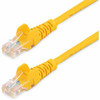 StarTech.com 10 ft Yellow Snagless Cat5e UTP Patch Cable - Make Fast Ethernet network connections using this high quality Cat5e Cable, with Power-over-Ethernet capability - 10ft Cat5e Patch Cable - 10ft Cat 5e Patch Cable - 10ft Cat5e Patch Cord - 10