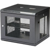 StarTech.com 4-Post 9U Wall Mount Network Cabinet, 19" Wall-Mounted Server Rack for Data / Computer Equipment, Small IT Rack Enclosure - Wall-Mount Server Rack for rackmount equipment - Small data rack features a design w/ easy access to the mounted 