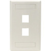 Black Box GigaStation2 2 Socket Network Faceplate - 2 x Socket(s) - Office White