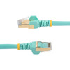 StarTech.com 30ft CAT6a Ethernet Cable - 10 Gigabit Category 6a Shielded Snagless 100W PoE Patch Cord - 10GbE Aqua UL Certified Wiring/TIA - CAT6a Ethernet Cable delivers 10 Gigabit connection free of noise & EMI/RFI interference - Tested to comply w